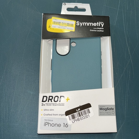 OtterBox Symmetry iPhone 16 Cactus Leather Case‎  Mag Safe - Sagebrush (Green) - Picture 1 of 3